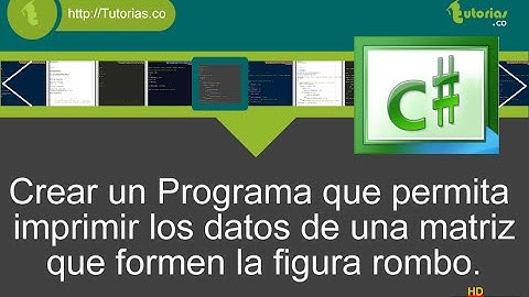 arrays – visualStudio c# (figura rombo)