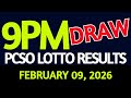 Lotto Results for 9pm Draw - Feb 09, 2026 🎟️