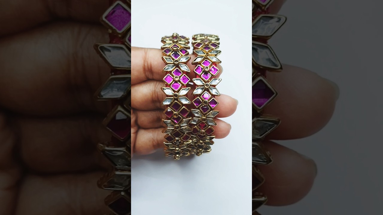 Diy How to make Silk Thread Kundan Bangles |ASMR 