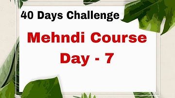 Mehndi class-7 Learn professional shading in mehndi|| Types of shading using henna for beginners