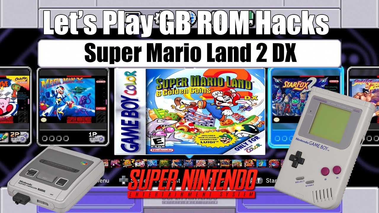 Let'S Play Gb Rom Hacks | Super Mario Land 2 Dx | Snes Mini - Youtube