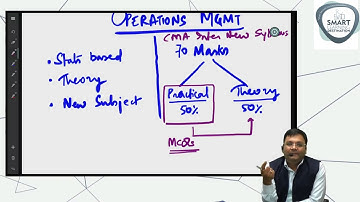 CMA Inter Operations Management   Orientation Class   SJC Institute