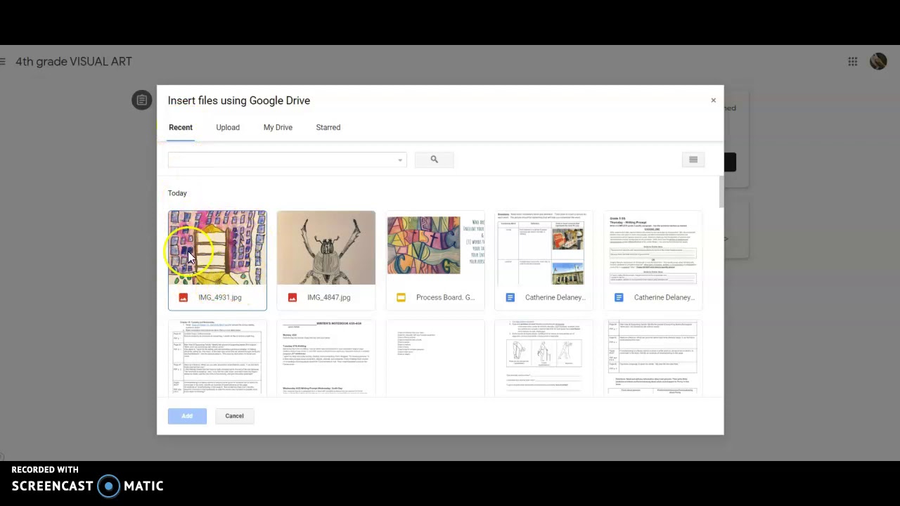 4th grade. Google Classroom. How to upload and share YouTube