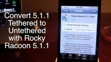 Convert 5.1.1 Tethered to Untethered Jailbreak with Rocky Racoon 5.1.1