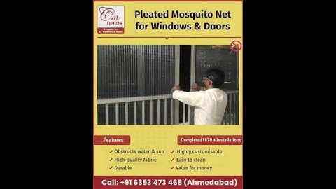 Pleated Mosquito Net Installation at Ashirwad Sky, Vasna, Ahmedabad
