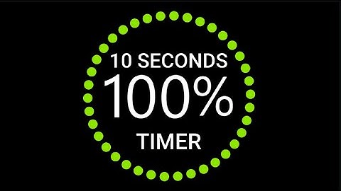 10 Seconds Progress Bar Timer with Soft Bell Alarm Free Download