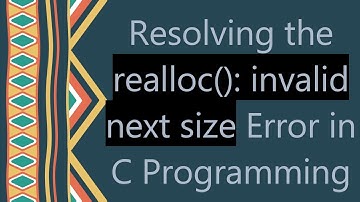 Resolving the realloc(): invalid next size Error in C Programming