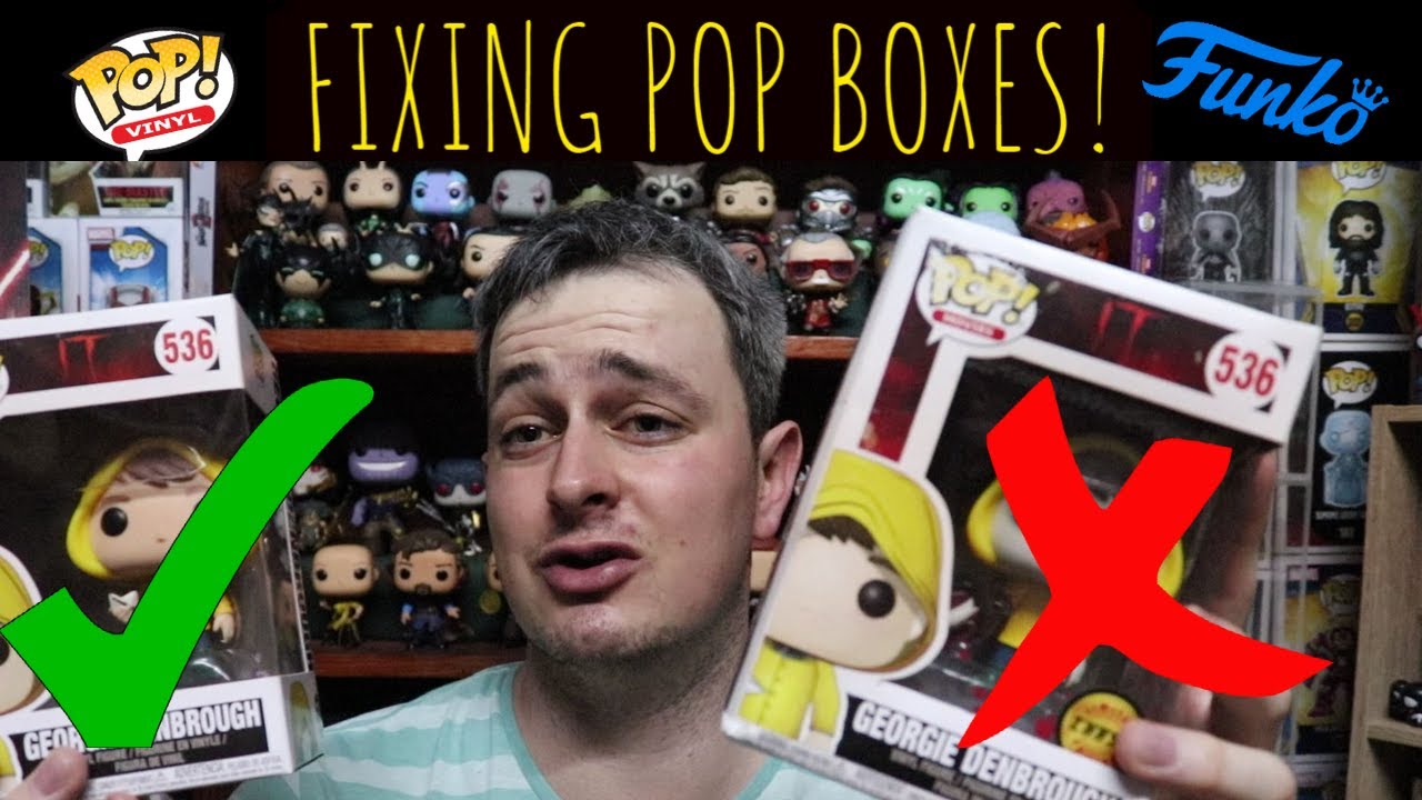 How to Fix Damaged Funko Pop Boxes DIY Window and Sticker Swap! YouTube