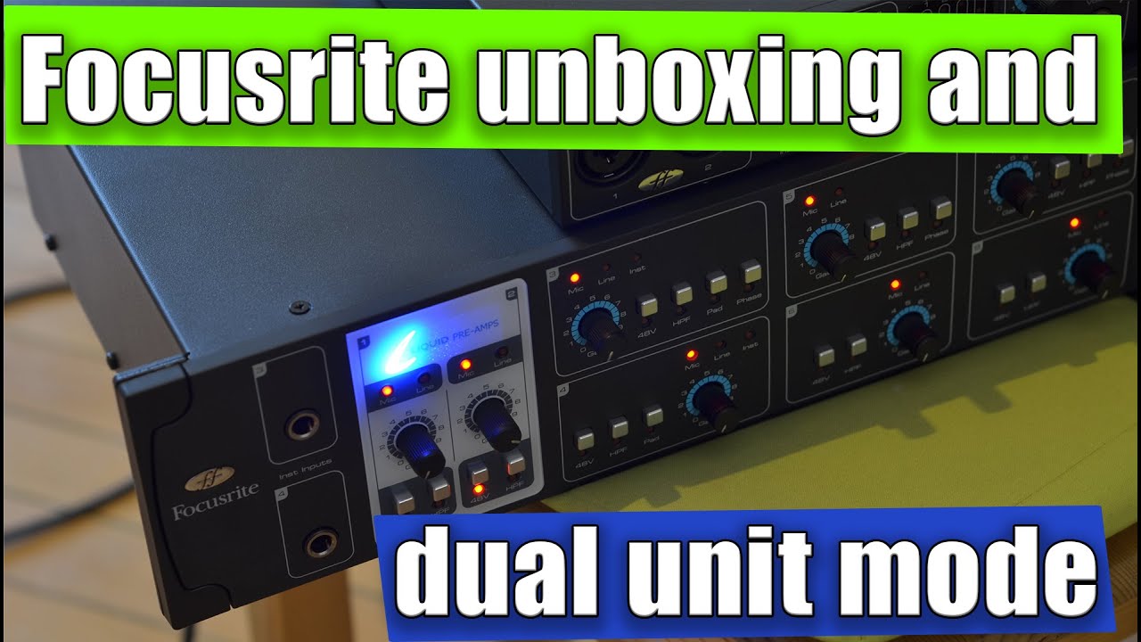 Focusrite Liquid Saffire 56 unboxing and dual unit mode