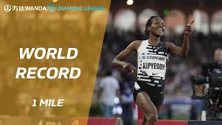 Kenya's Faith Kipyegon breaks mile world record in Monaco - Wanda Diamond League 2023 image