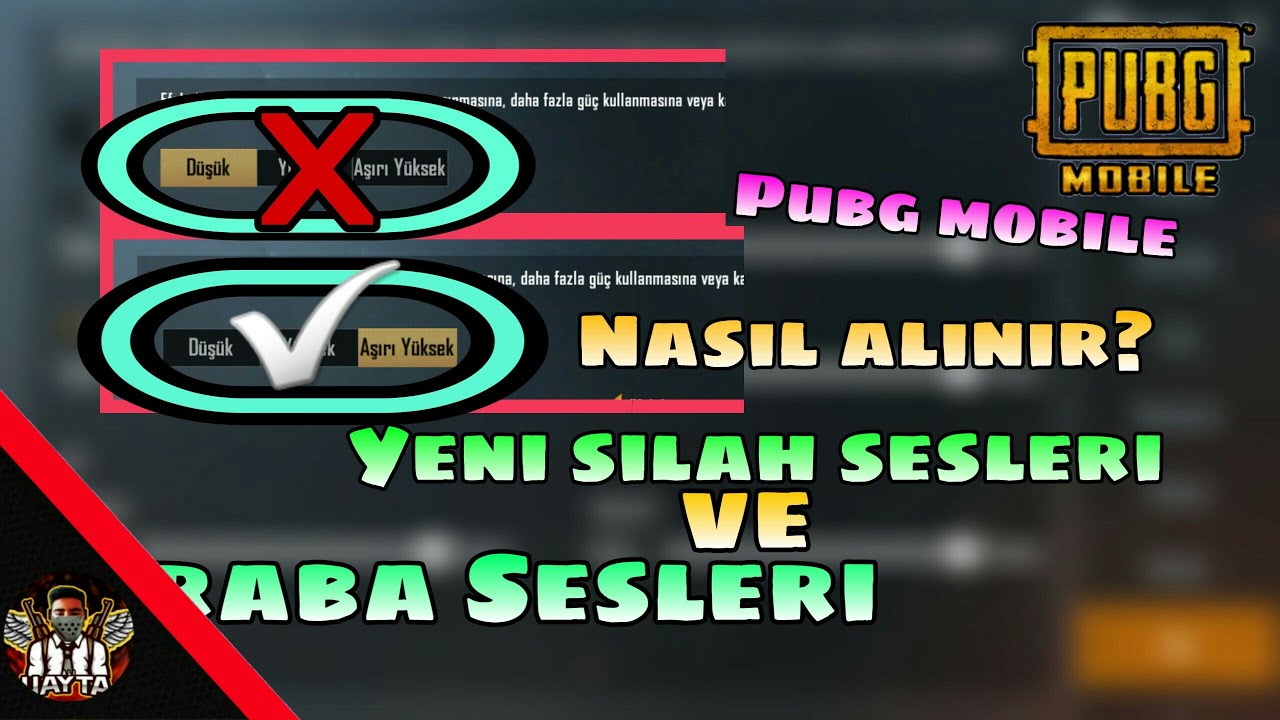 Pubg Yeni Ses Dosyası Nasıl Alınır ? Yeni Silah Sesleri Yeni Araba
