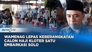 Wamenag Lepas Keberangkatan Calon Haji Kloter Satu Embarkasi Solo