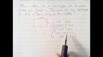 Find the width of a rectangle given Area
