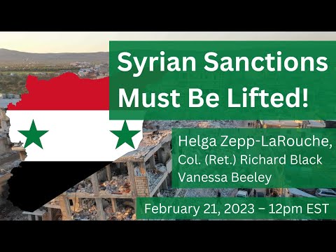 Syrian Sanctions Must