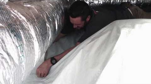 Crawlspace encapsulation Before and After