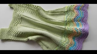 картинка: Вязаный летний сарафан для девочки