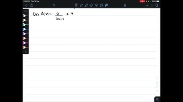 TO 5.1 Functions | Part 3: Domain and Range | Algebraic Method (2)