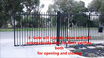 How to setup "Autolearning" limit switches on Alfariss (V2 italian sliding motor 24v DC)