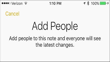 How to Collaborate on Notes in iOS 10
