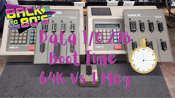 Data I/O 29B boot time 64k vs 1Meg Individually & Side by Side.