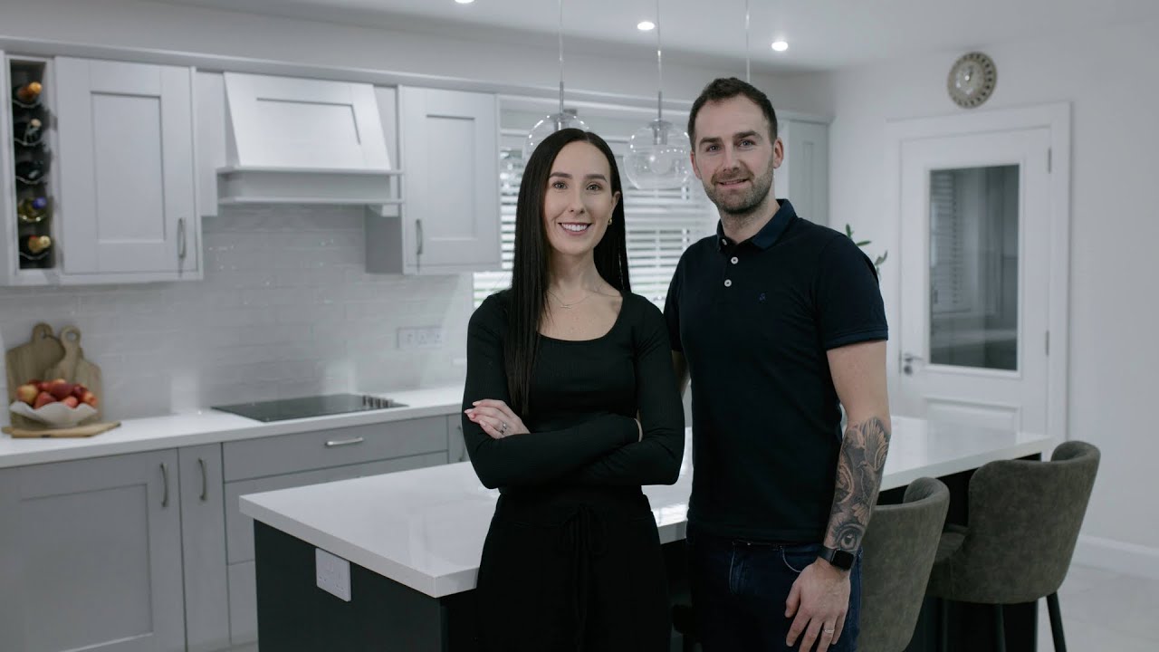 Discover Shauna & Tom's two-tone Augusta Grey kitchen in Kilmore, Co. Wexford