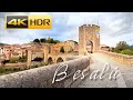 4K Walk in BESALU SPAIN | Short WALKING TOUR in Besalú Old Town Medieval city