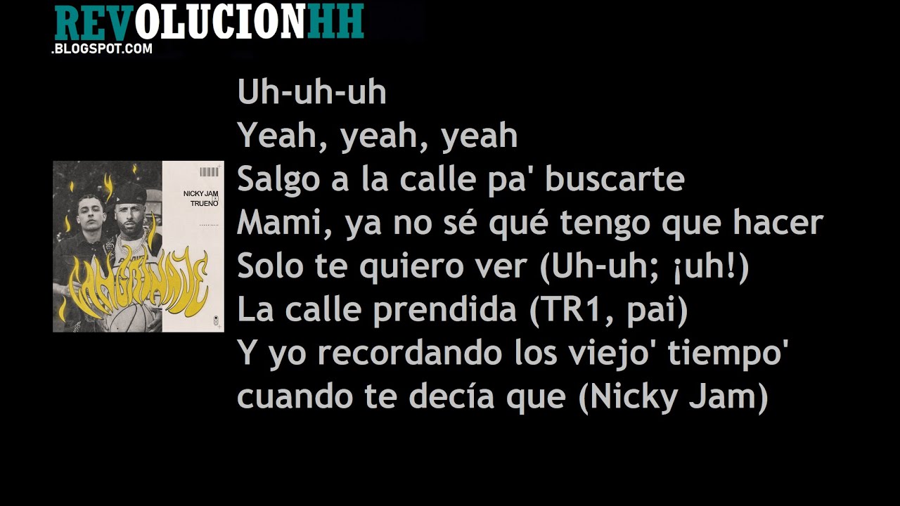 Nicky Jam x Trueno - Cangrinaje | Letra (Lyric video) - YouTube