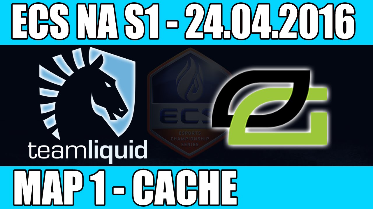 Team Liquid vs OpTic Gaming | Map 1 (Cache) ECS NA Season 1 2016 CS:GO Week 2 (24th April)