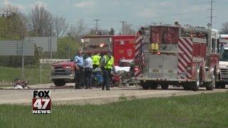 Fatal crash on I-496
