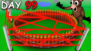 I Built a TRAPPED BASE in 99 Nights in the Forest!