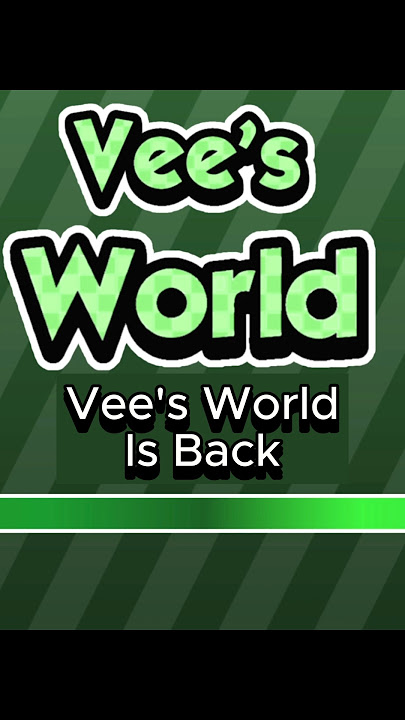 🚨 Vee's World is Back 🚨 #dandysworld #roblox #vee