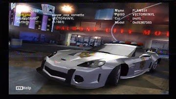 need for speed carbon car debug menu showcase ps2 cheat device freemcboot required