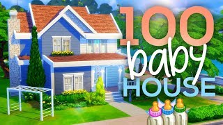 100 BABY CHALLENGE HOUSE // Sims 4 Speed Build