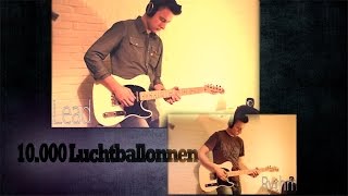 Video thumbnail of "10000 Luchtballonnen - K3 gitaar cover"