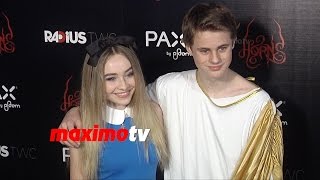 Celebrity Mitchell Kummen & Sabrina Carpenter | HORNS Los Angeles Premiere | Red Carpet Wealth