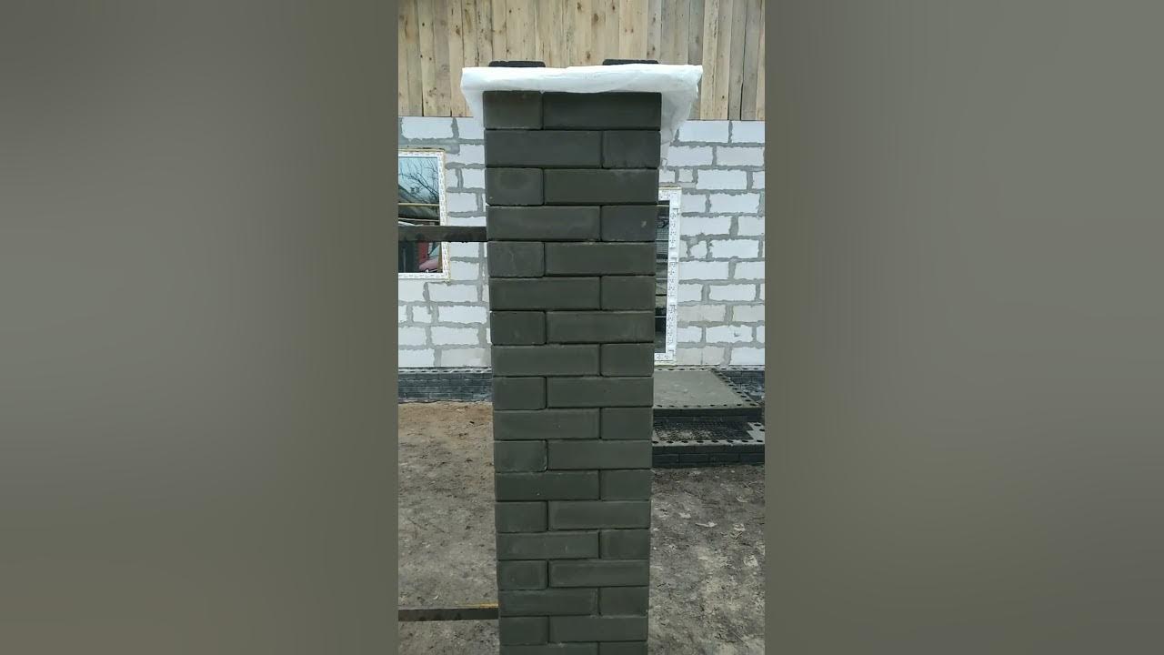 Лего кирпич, фундамент, дымоход и забор из Лего кирпича, lego brick ...