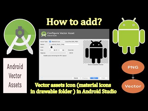 [Latest] How to add vector assets icon (material icons in drawable folder ) in Android Studio