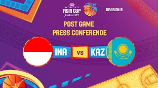 Indonesia v Kazakhstan - Press Conference | FIBA Women's Asia Cup 2021
