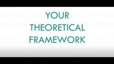 How to Develop Theoretical Framework -Part 1
