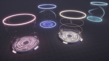 Sci-Fi Teleport VFX for Unity