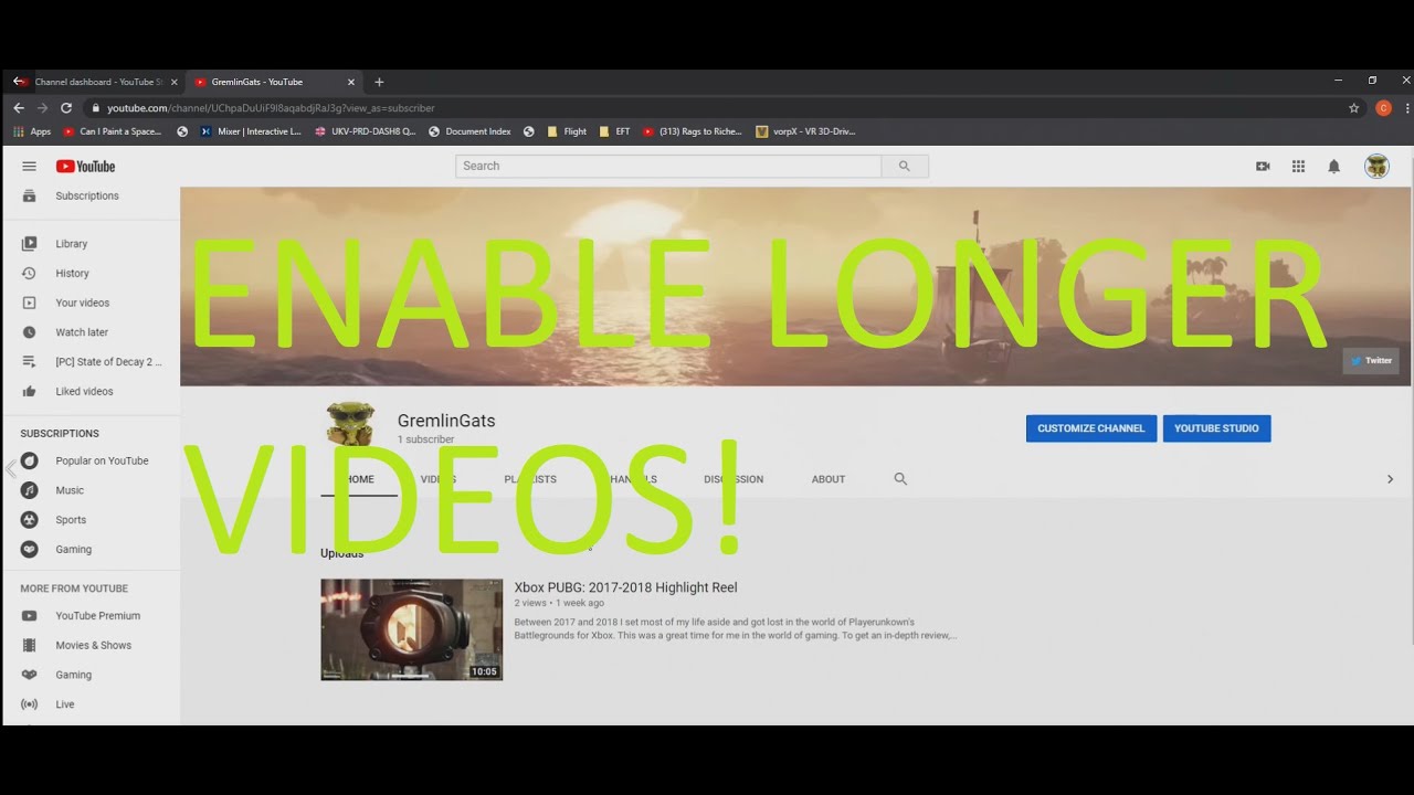 How To Upload Longer Videos (Longer Than 15 Minutes) on Youtube - YouTube