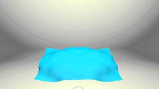 Water plane physics in 3D Studio Max with Flex modifier
