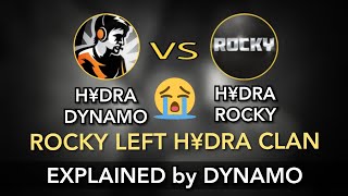 DYNAMO vs ROCKY FULL STORY | ROCKY left HYDRA Clan | PUBG MOBILE