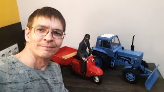 Про модели мотороллера Муравей и трактора МТЗ 82