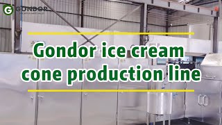 Boost Production with Gondor Automatic Waffle Cone Line | Ice Cream Cone Solution #snackmachine