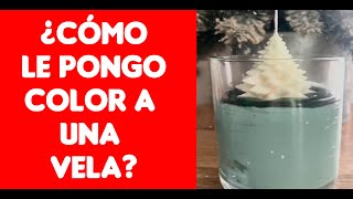 ¿Cómo CAMBIO un color en una vela? || CREA nuevos colores en una velita blanca 🤍💙