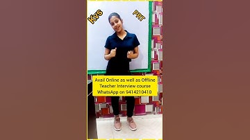 KVS PRT treacher Demo class #shorts