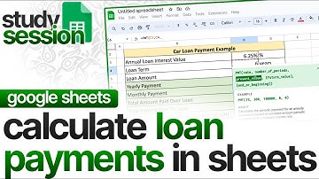 Calculating Loan Payments & Savings Goals In Google Sheets | PMT() Function in Google Sheets