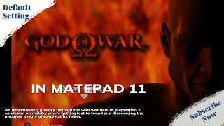 God of War test on Matepad 11 I Matepad Gaming I screenshot 4