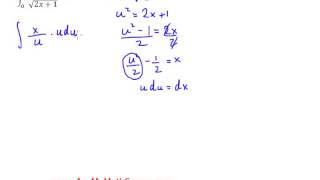 Integration by Substitution - Definite Integral Worked Example #2
